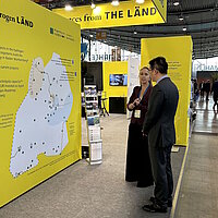 Baden-Württemberg Karte zeigt H2-Aktivitäten auf dem Messestand der hy-fcell 2025