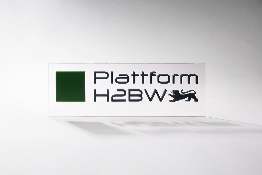 Logo der Plattform H2BW vor weißem Hintergrund