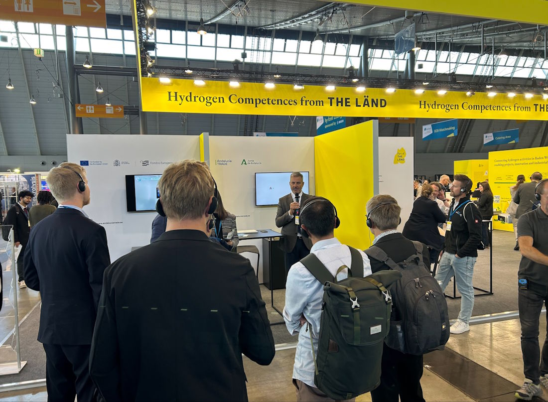 TRADE Andalucia stellt sich auf dem THE LÄND Gemeinschaftsstand auf der hy-fcell vor